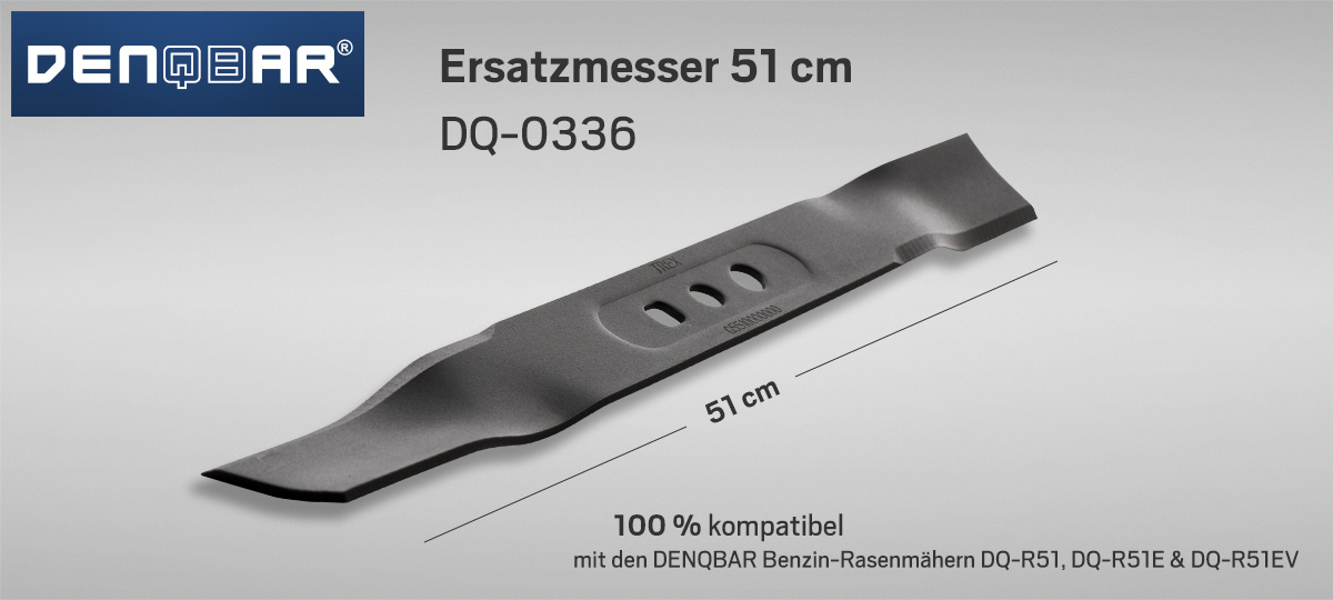 Schneidmesser 51 cm, passend für Benzin-Rasenmäher DQ-R51, DQ-R51E und DQ-R51EV