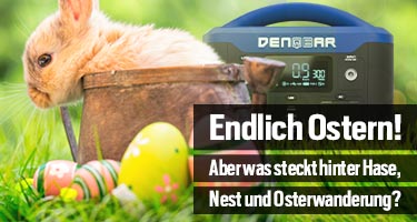 Hasen, Eier & mobile Energie - Ostern mit DENQBAR