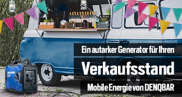 Mobile Energie an Verkaufsständen