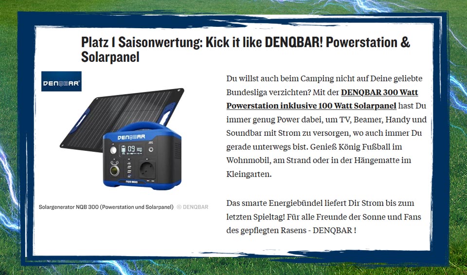 Der DENQBAR Solargenerator NQB 300 ist im Preispool von kicker.de