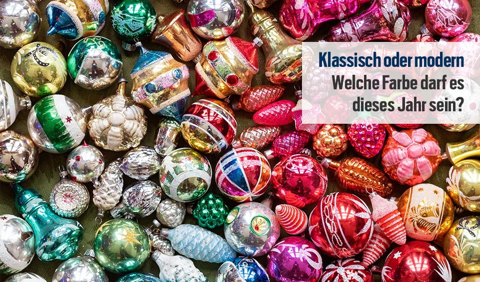 Bunte Weihnachtsdeko