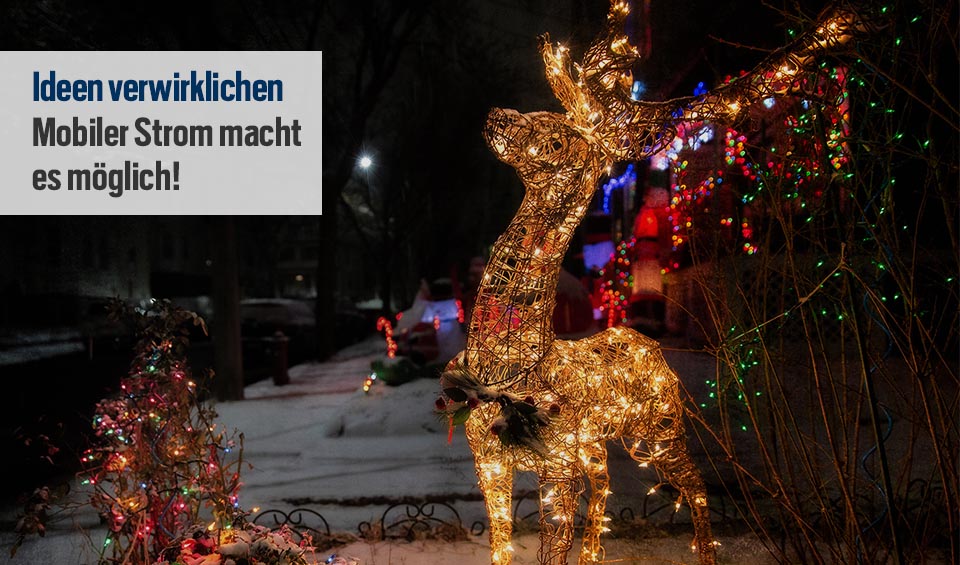 Leuchtende Weihnachtsdeko