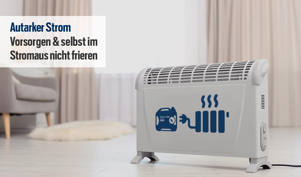 E-Heizung mit Generator betreiben