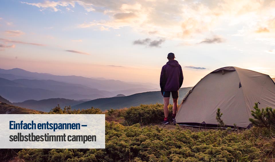 Camping allein