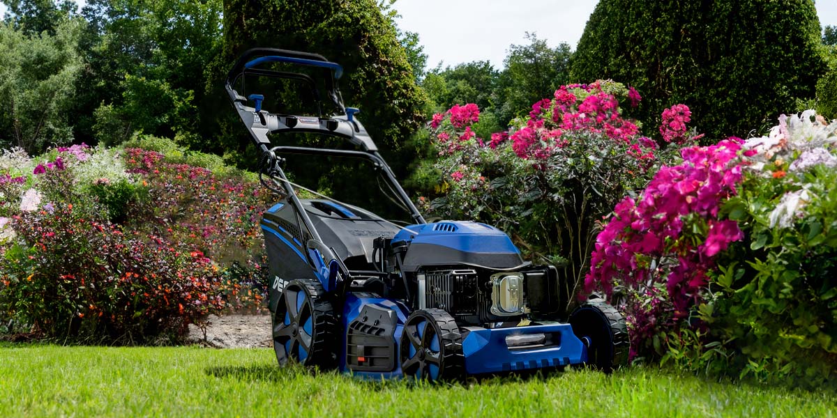 DENQBAR petrol lawn mowers turn your garden into a blooming paradise